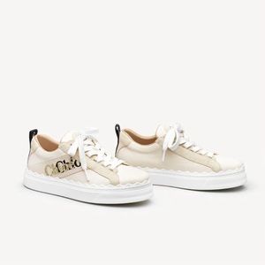 Chloe Embroidered Canvas Lauren Low Top Sneakers 41